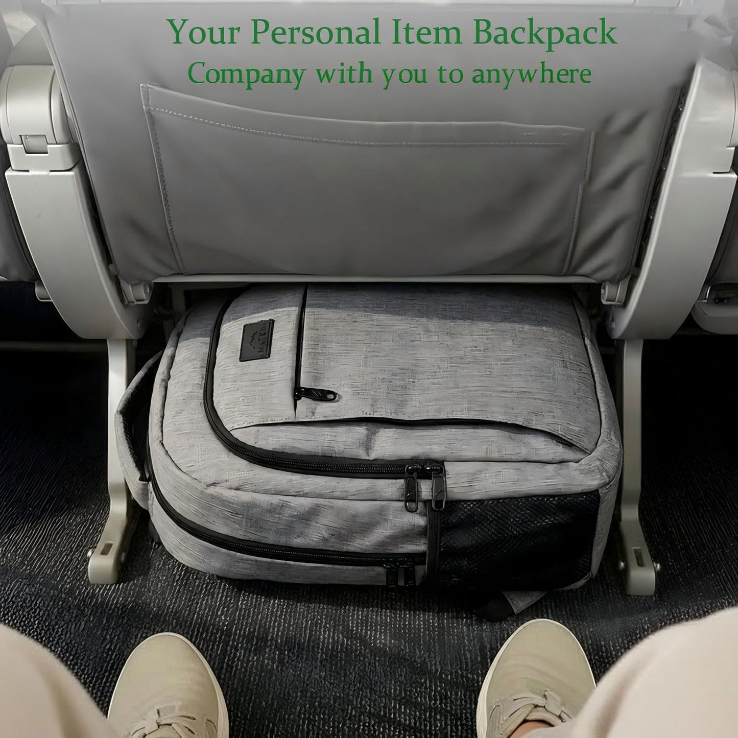 MATEIN Travel Laptop Backpack, Business Anti Theft Slim Sturdy Laptops Backpack Personal Item Bag, Water Resistant College School Computer Bag Gift for Men & Women Fits 15.6 Inch Notebook, Grey