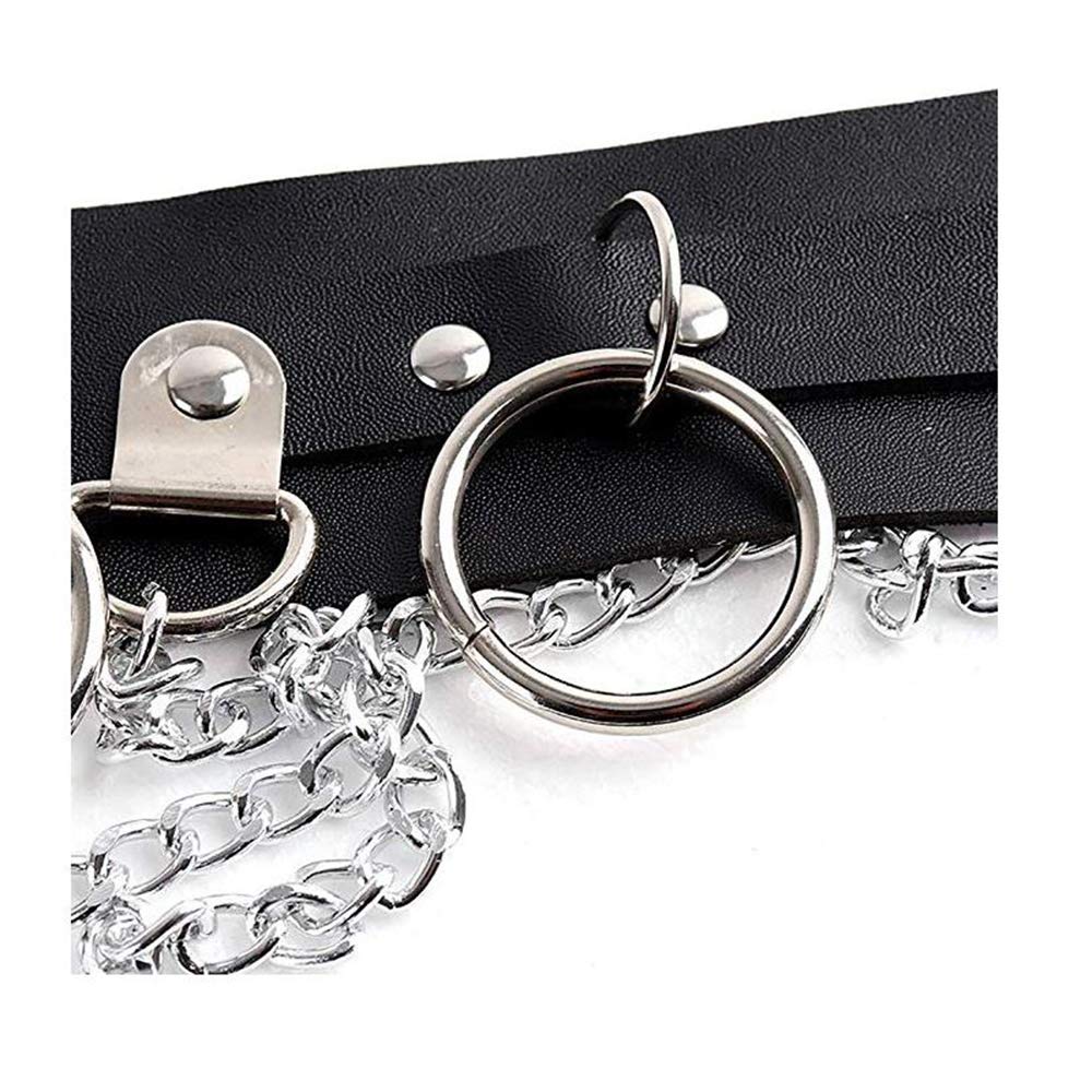Sexy Leather Gothic Punk Waist Belt Women's Body Chain Belt Adjustable
