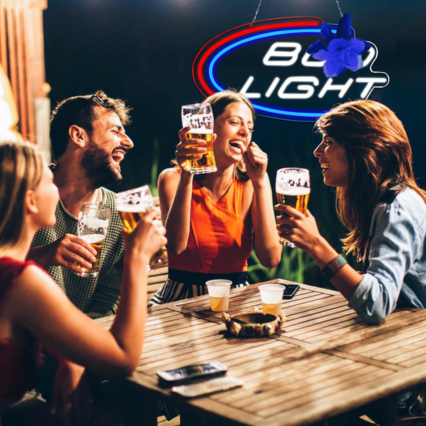 JFLLamp Beer Neon Signs for Wall Decor Neon Lights for Bedroom Led Signs Suitable for Man Cave Bar Pub Restaurant Christmas Birthday Party Gift Led Art Wall Decorative Crs Light Bar Sign