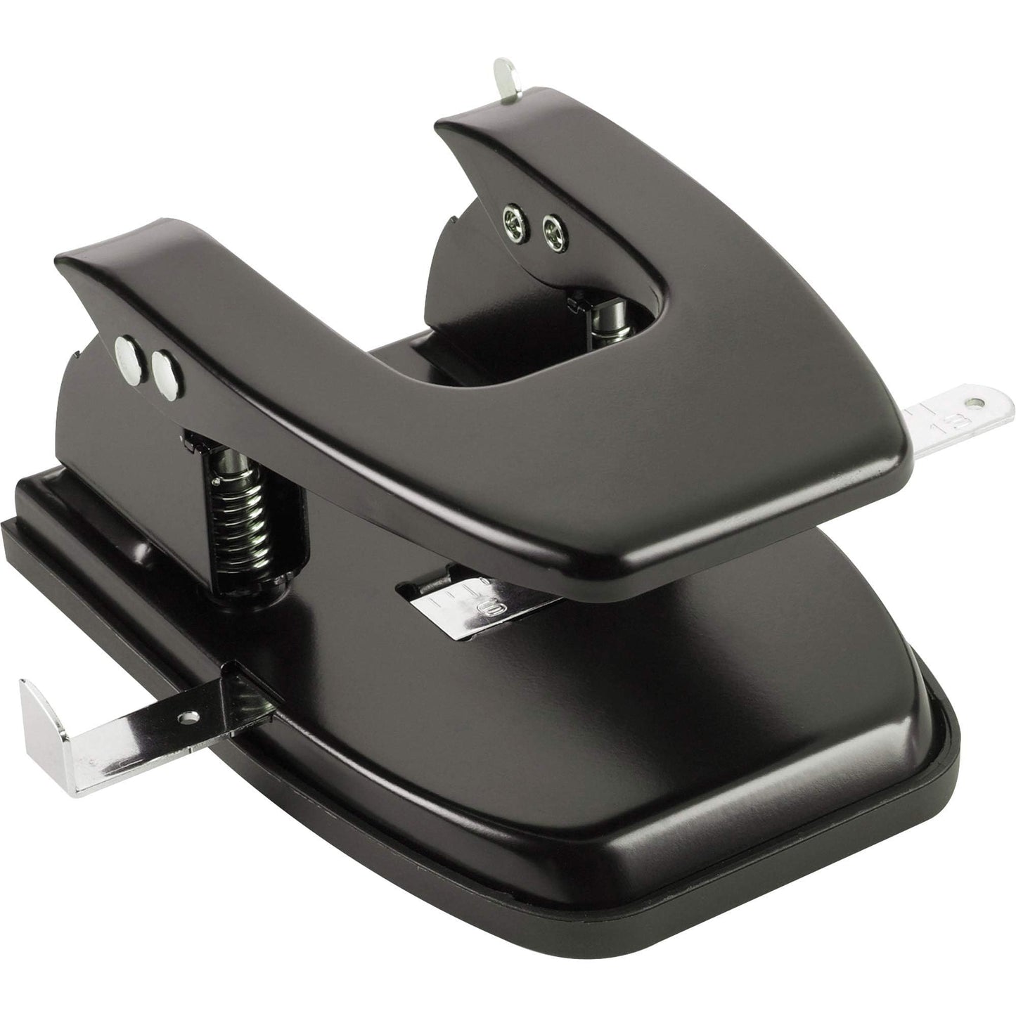 Smowfes Professional Two Hole Punch and Hole Puncher for Paper | 30 Sheets Capacity, Black (90079)