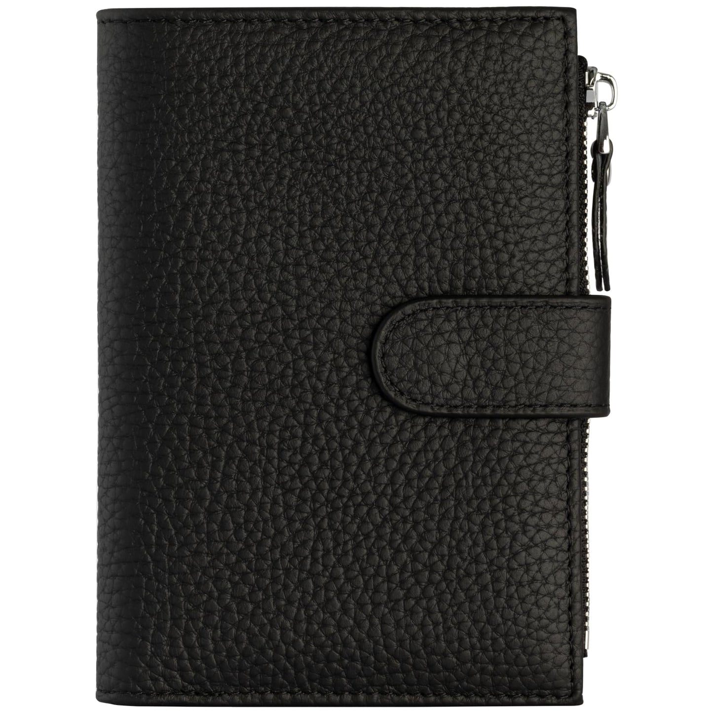 ilovever Passport wallet and Card Slot Combo RFID Blocking Slim Leather Travel Passport Wallet for Men and Women with Zippered Coins Pocket Passport holder,Black