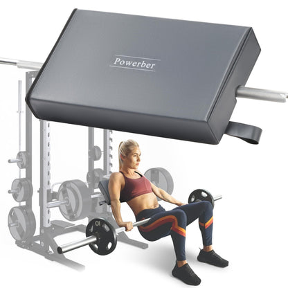 Powerber Hip Thrust Bench Pad - Booty Sprout Hip Thrust Machine Pad, Barbell Pad for Hip Thrust Box, Glute Workout Equipment Machine Cushion Home Gym, Sturdy Bar Pad for Hip Thrusts
