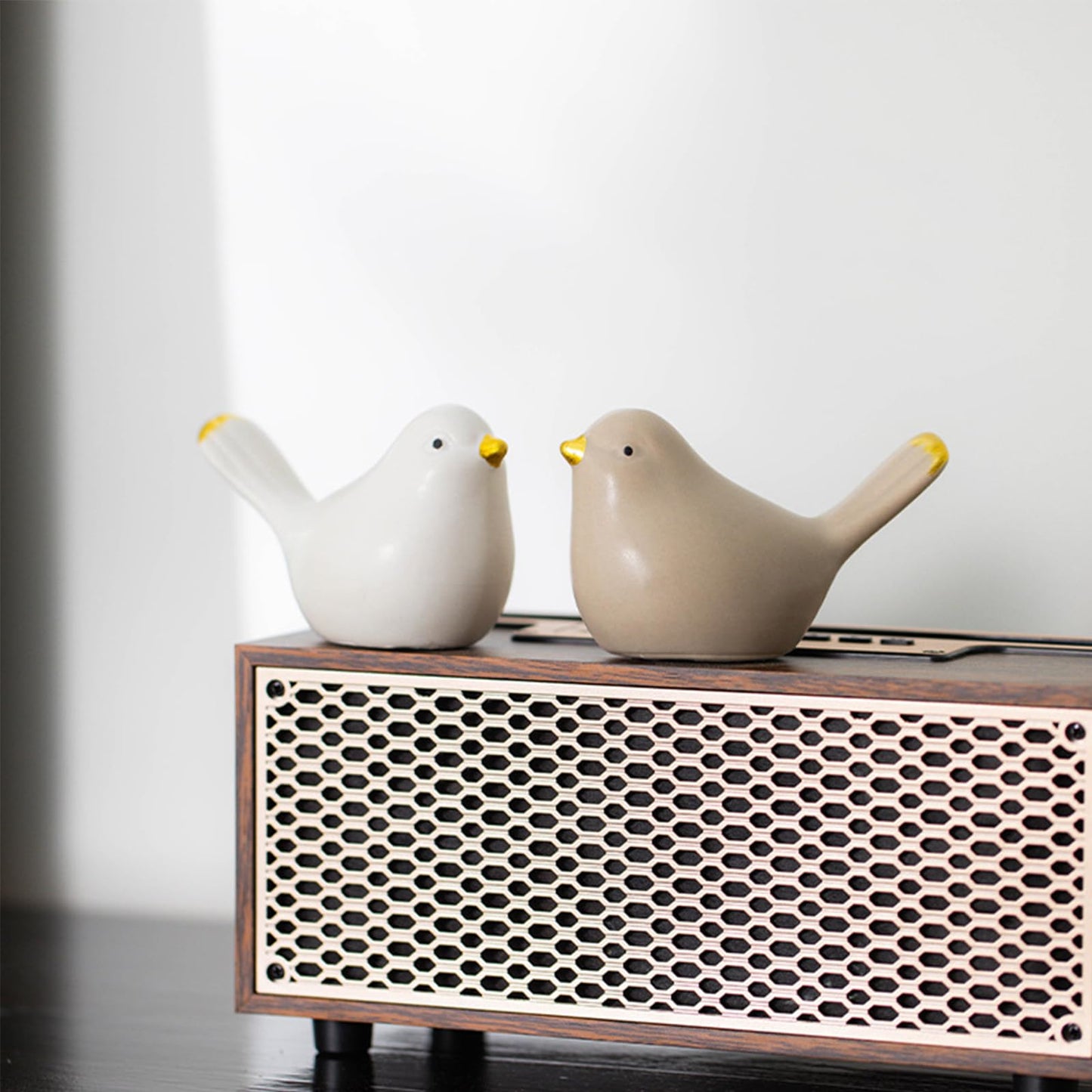 2Pack Bird Toilet Bolt Caps,Toilet Bolt Covers Decorative,Cute Funny Ceramics Bird Decorative,Closestool Bottom Easy Installation Replacement Parts（J-Pink）