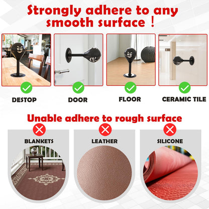 Desktop Punching Bag with Suction Cup - Punch Away Stress, Heavy Duty Office Desk Stress Ball for Adults & Kids, Fun Boxing Toy for Coworkers, Friends