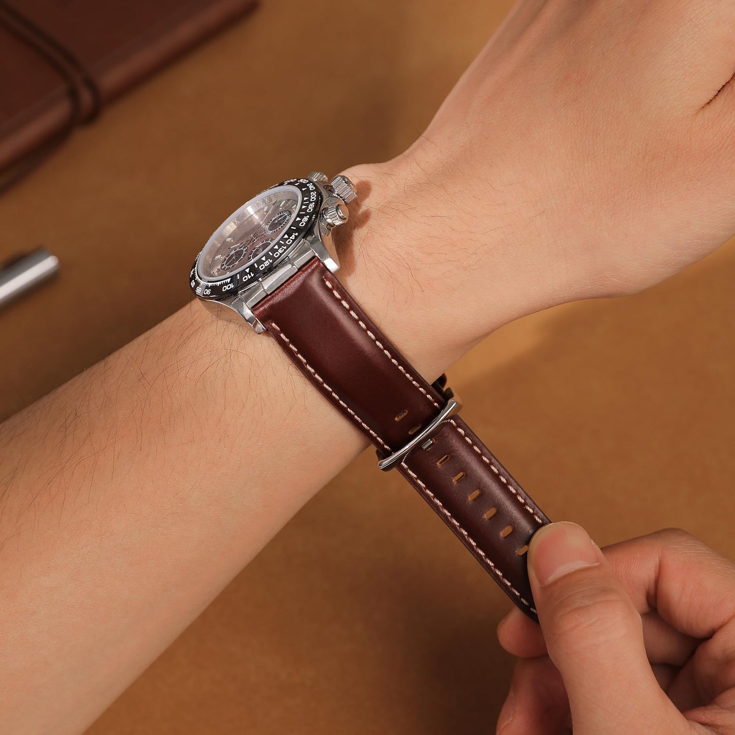 CORROPELLE Leather Watch Bands Quick Release, Elegant Top Grain Leather Watch Straps Band Replacement for Men and Women, Watch and Smartwatch, Choice of Width 18mm 19mm 20mm 21mm 22mm