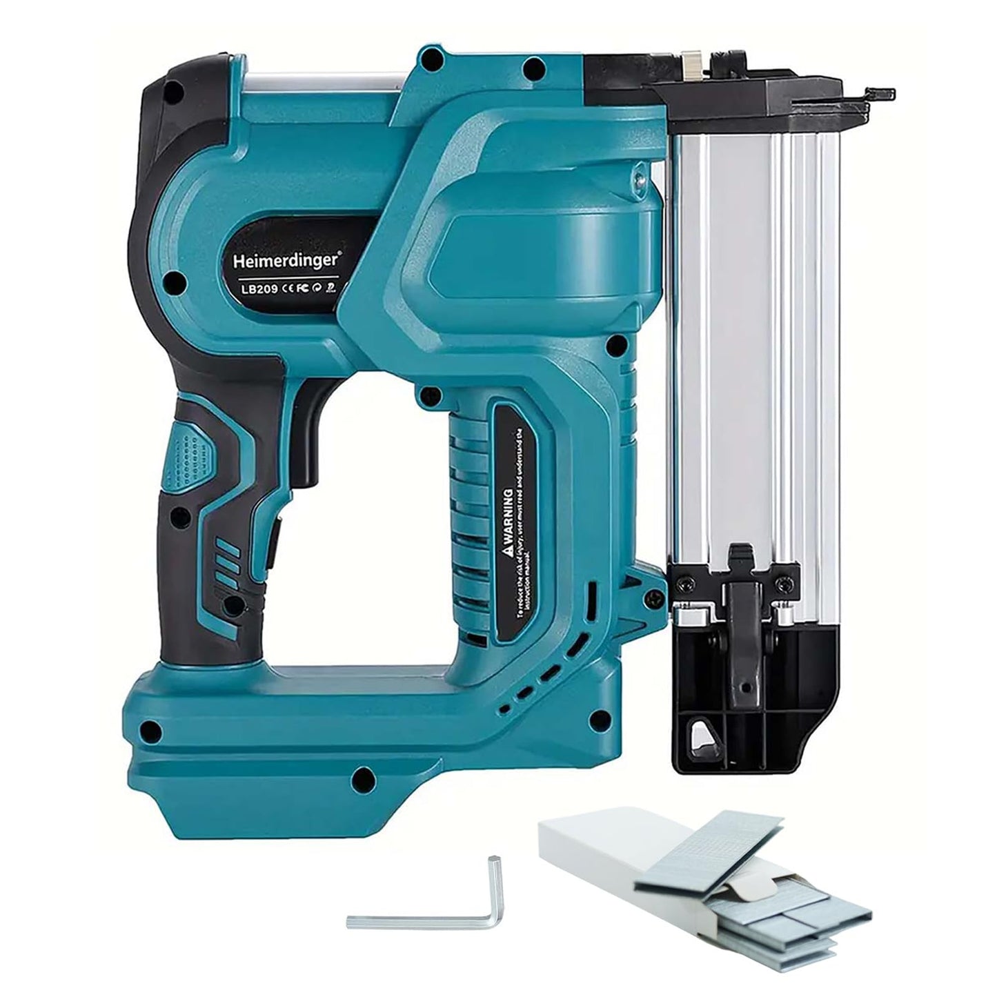 Cordless 2 Inch Brad Nailer Compatible with Makita 18V Battery,2-in-1 18GA Nail Gun Staple Gun with 1000pcs Nails for Woodworking,Upholstery