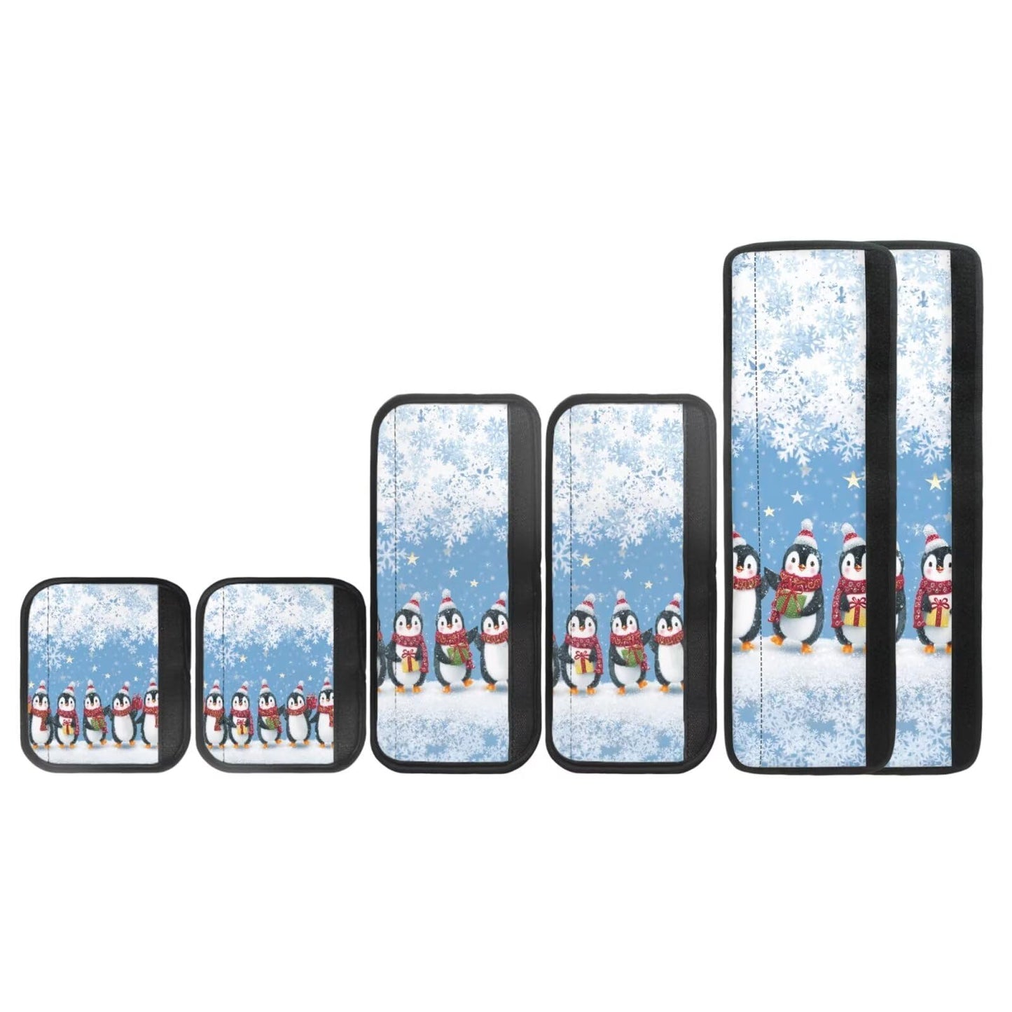 Yatixapu Refrigerator Door Handle Covers, Christmas Penguin 6PCS Fridge Handle Cover, Handmade Decor Protector for Ovens, Dishwashers, Keep Your Kitchen Appliance Clean from Smudges, Food Stains