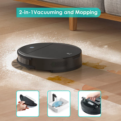 Lefant LiDAR Robot Vacuum and Mop, 450ml Visible Dustbin, Upgraded 190° PSD Obstacle Avoidance, Customized Cleaning, Multi-Floor Mapping, 150 Mins Runtime, WiFi/Alexa/APP, Pet Hair & Carpets, M330 Pro