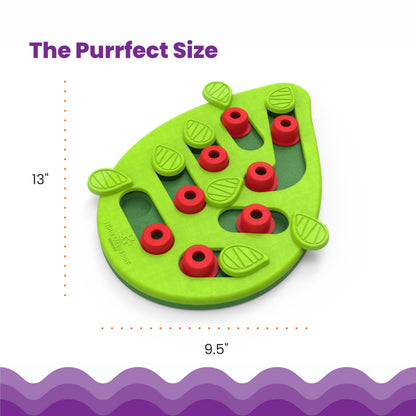 Catstages Buggin' Out Puzzle & Play, Interactive Treat Puzzle Cat Toy, Green