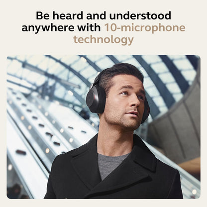 Jabra Evolve2 85 Wireless PC Headset – Noise Cancelling MS Certified Stereo Headphones with Long-Lasting Battery – USB-A Dongle, Charging Stand – Black