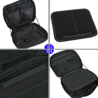 EXCELLENT ELITE SPANKER Molle Admin Pouch Tactical EDC Tool Pouch Military Nylon Holder Modular Utility Organizer Bag(Black)