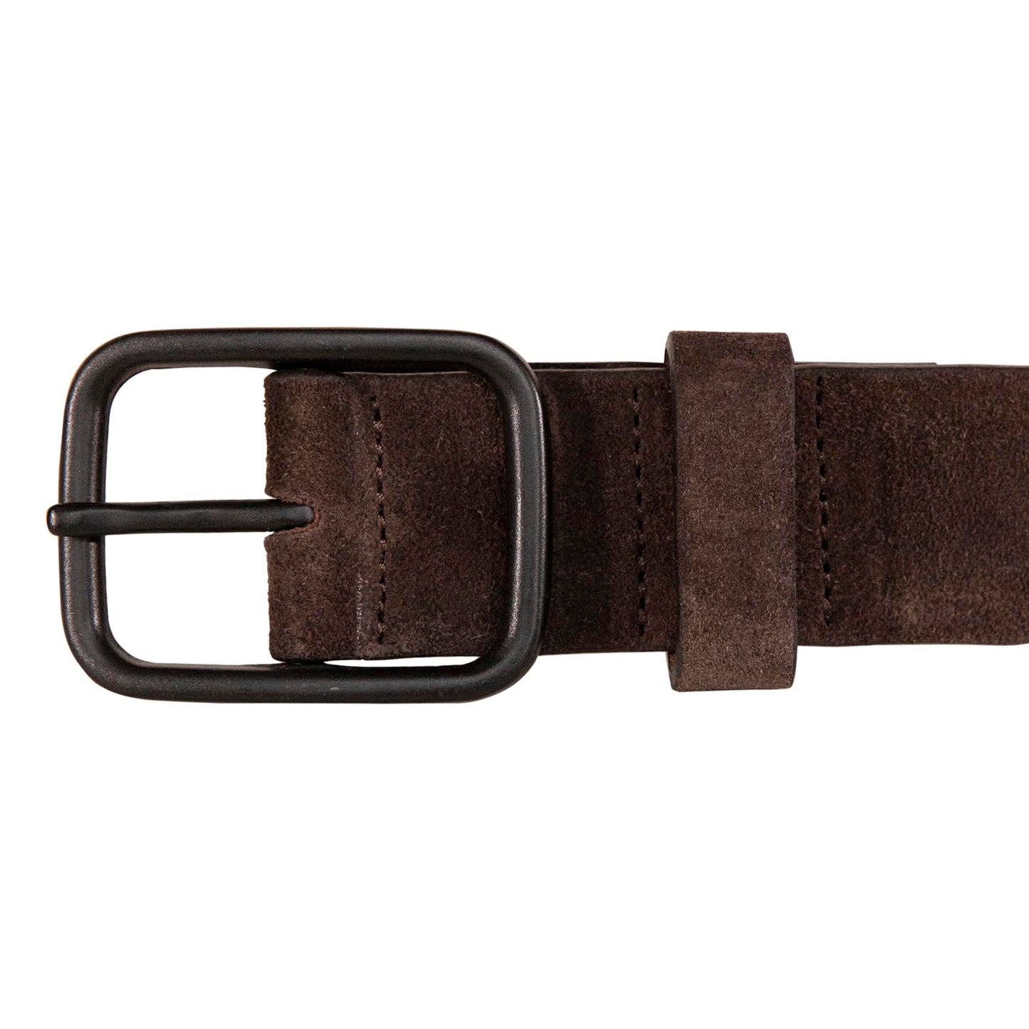 Lucky Brand Men's Jeans Leather Belt | Classic | Casual | Everyday | American Heritage | Genuine Leather | Metal Buckle, Distressed Suede - Brown, 40 Inch