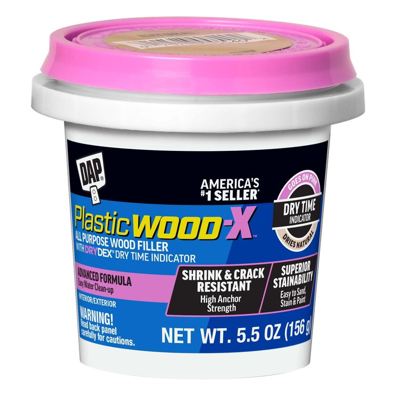 DAP Plastic Wood-X with DryDex Wood Filler, Natural, 5.5 Oz (7079800540)
