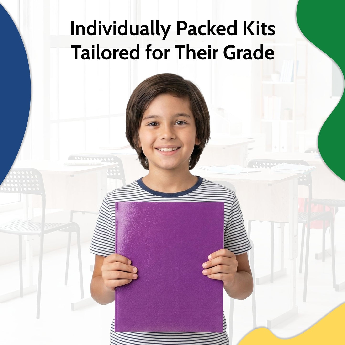 EPI Essentials Back to School Supplies for Kids – 74 Items in Kit – Kindergarten to 5th Grade School Supply Packs – Wide-Ruled Bundle with Composition Notebooks – Suitable for Homeschooling