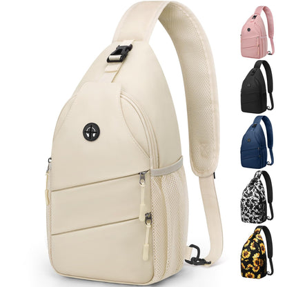 Crossbody Bags for Women Men Trendy Sling Bag Bakpack Casual Chest Bag with Convertible Shoulder Strap