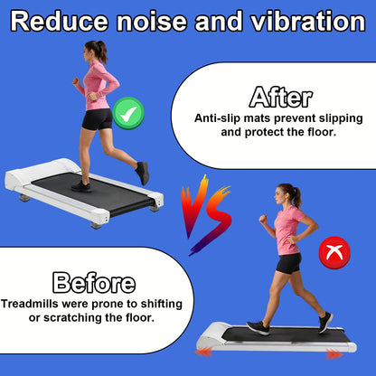 Penitue 4pcs Treadmill Incline Riser Blocks, Stackable Height Adjustable Incline Blocks Non-Slip Upgrade Ramp for Home Gym Leveling & Uphill Workout Treadmill Accessories(Grey)