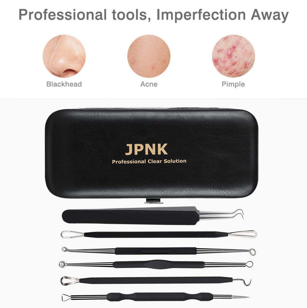 JPNK Blackhead Remover Comedone Extractor Acne Removal Kit..