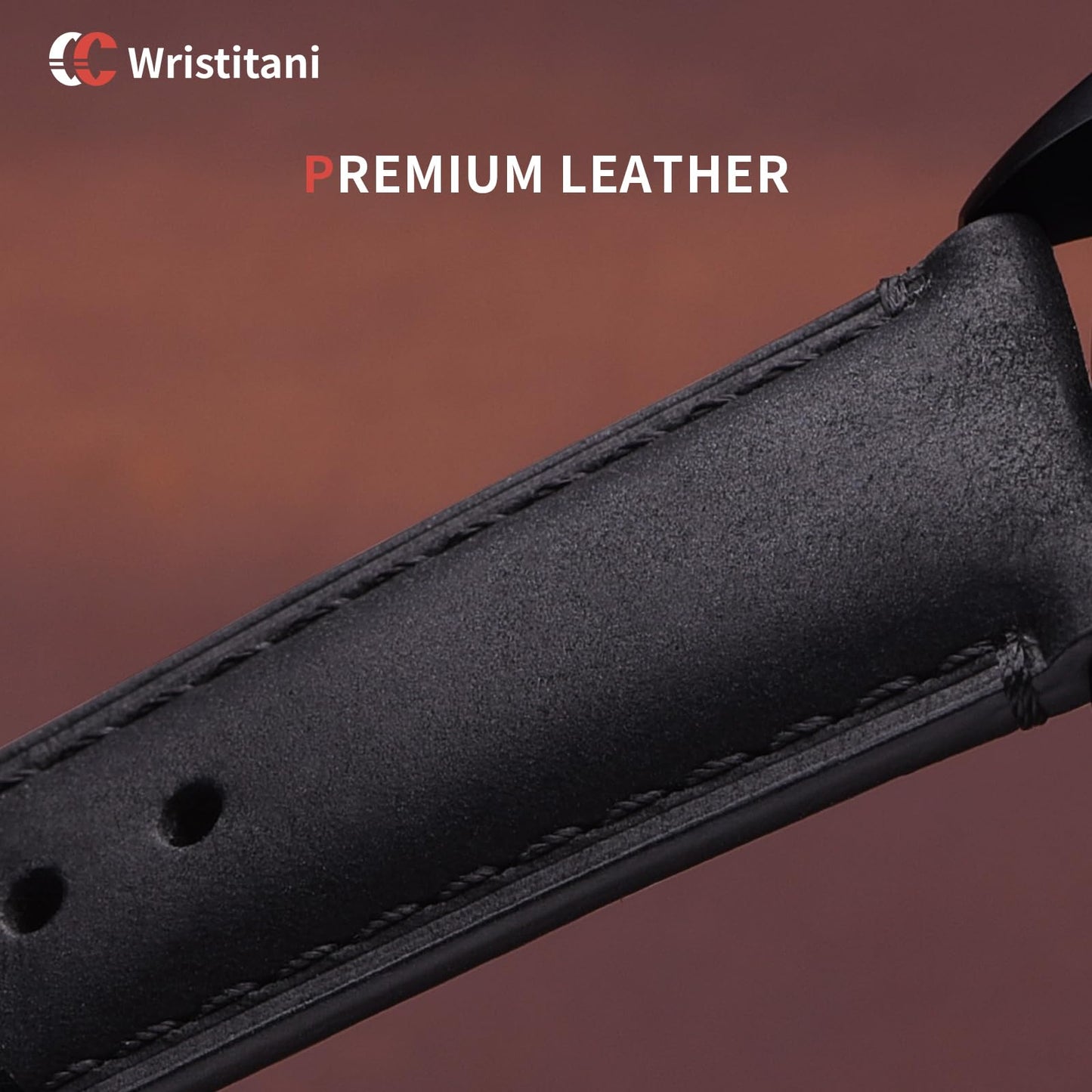 Wristitani 3 Pack Leather Watch Strap, 20mm 22mm Top Genuine Leather Watch bands for Men, Quick Release Vintage Wristband