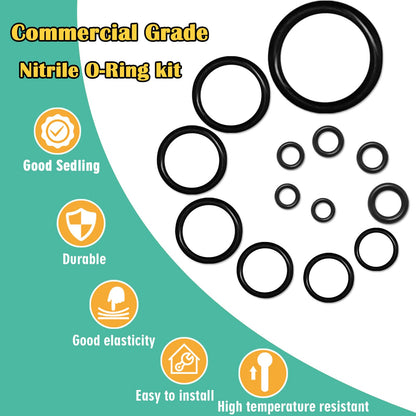 XBVV 1020 Pcs O Ring Kit 20 Size Nitrile Rubber O Ring Assortment Set for Car Auto Vehicle Repair Faucet Plumbing Air or Gas Sealing Connections Resist Oil and Heat