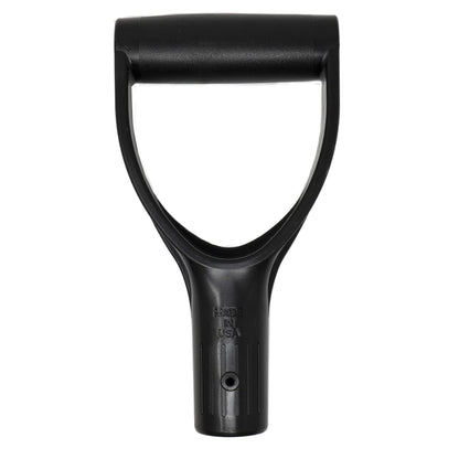 Forest Hill Made in USA D Grip Replacement Handle - 1 Screw Hole, 1.26-inch / 32mm Inner Diameter Mount, Comfortable Wide Grip, Heavy Duty No-Break Polypropylene Co-Polymer (Black)