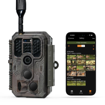 Meidase S950 Cellular Trail Camera, Shared Data Plans, 4G LTE for AT&T/Verizon/T-Mobile, App Control, 48MP Photo, 1296P Video, Night Vision, Camera Sharing, for Wildlife