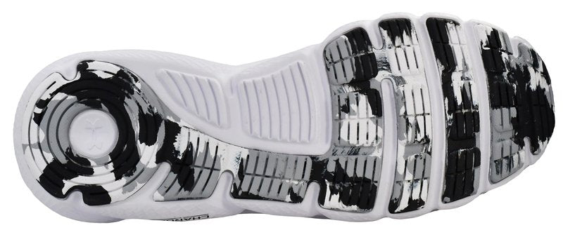 Under Armour Mens Charged Assert 9 Marble Running Shoe, White(101 Black, 11.5 US