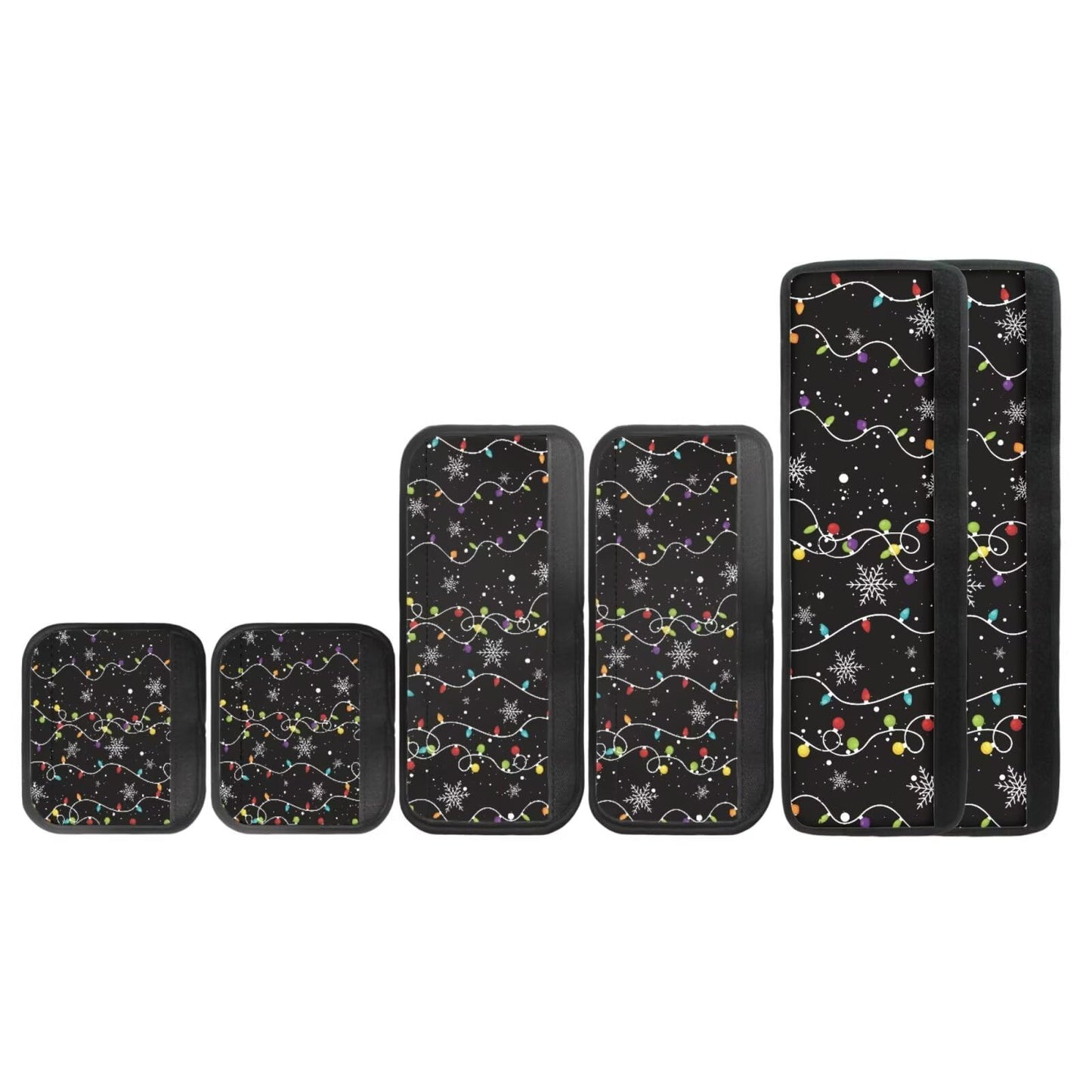 Yatixapu Christmas Lights Snowflakes Refrigerator Door Handle Covers Set of 6 Washable Appliance Handle Covers, Keep Your Kitchen Microwave Oven Dishwasher Clean Keep Off Smudges Fingerprint Oil Stain