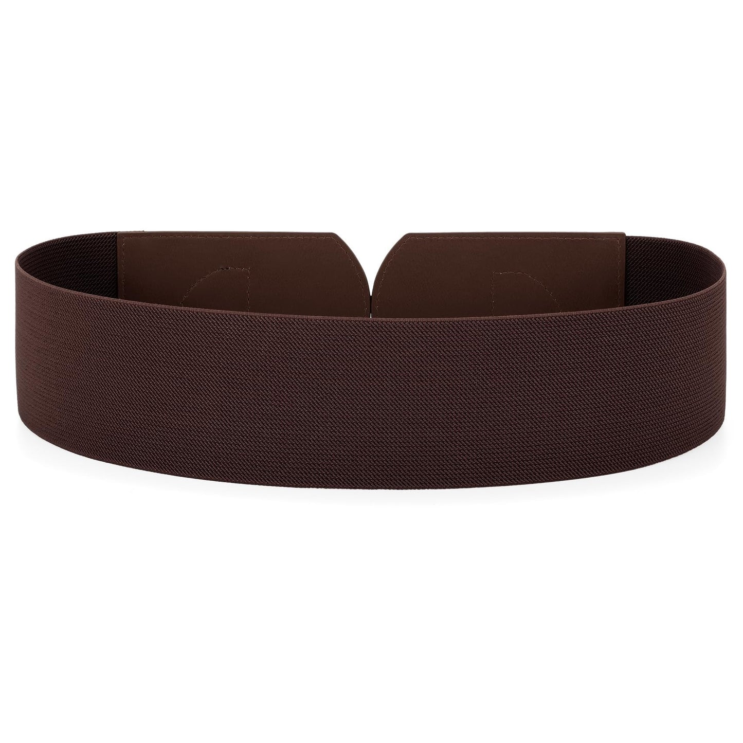 Wide Belts for Women Fashion Elastic Belt for Dresses Vintage Waist Belt Ladies Stretchy Belt Gold Buckle,Coffee 35"