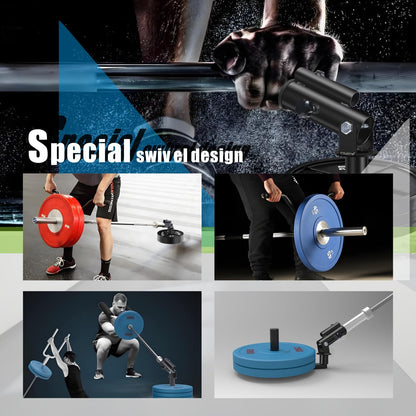 Arazooyi T Bar Row Landmine Attachment for 1" 2" Olympic Barbell Bars, 360° Swivel Landmine Base for Back or Full-Body Workout Home Gym Equipment