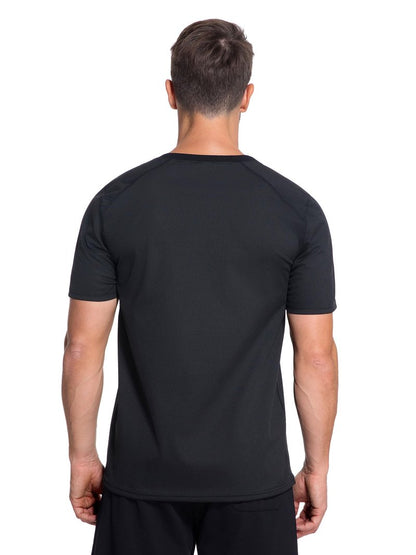 Men's Ribbed Sauna Shirt Short Sleeve Compression Waist Trainer Sweat Top Sauna Suit for Men Workout