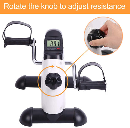 Pedal Exerciser Under Desk Exercise Bike for Leg and Arm Cycling and Recovery Exercise