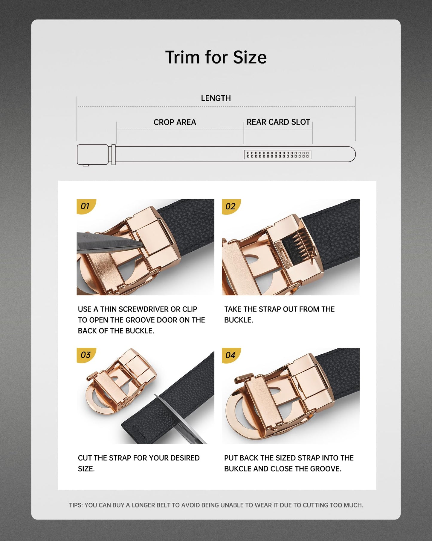 VANNANBA Mens Ratchet Belt Fashion Business Casual Leather Designer Belts with Adjustable Automatic Buckle Gift Box