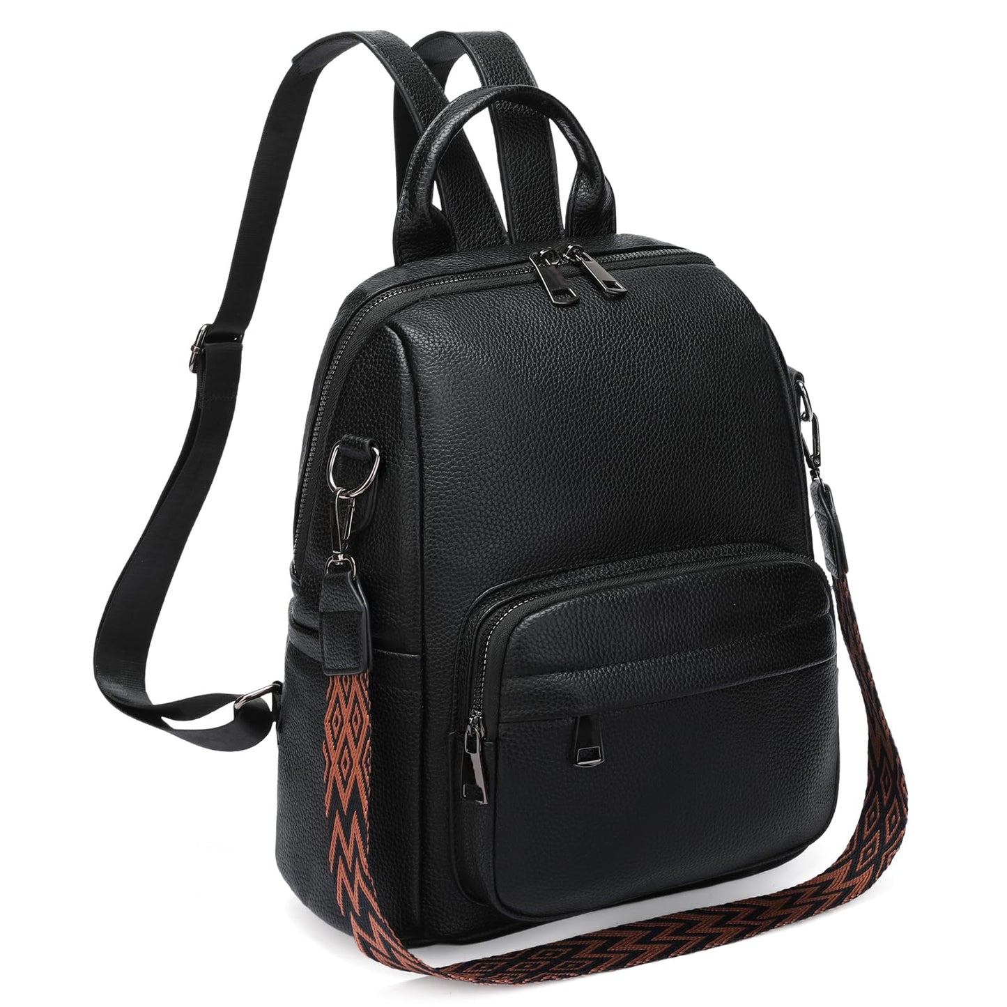 GAEKEAO Mini Backpack for Women Fahsion Vegan Leather Backpack Lightweight Ladies Shoulder Bag Small Travel Purses Daily