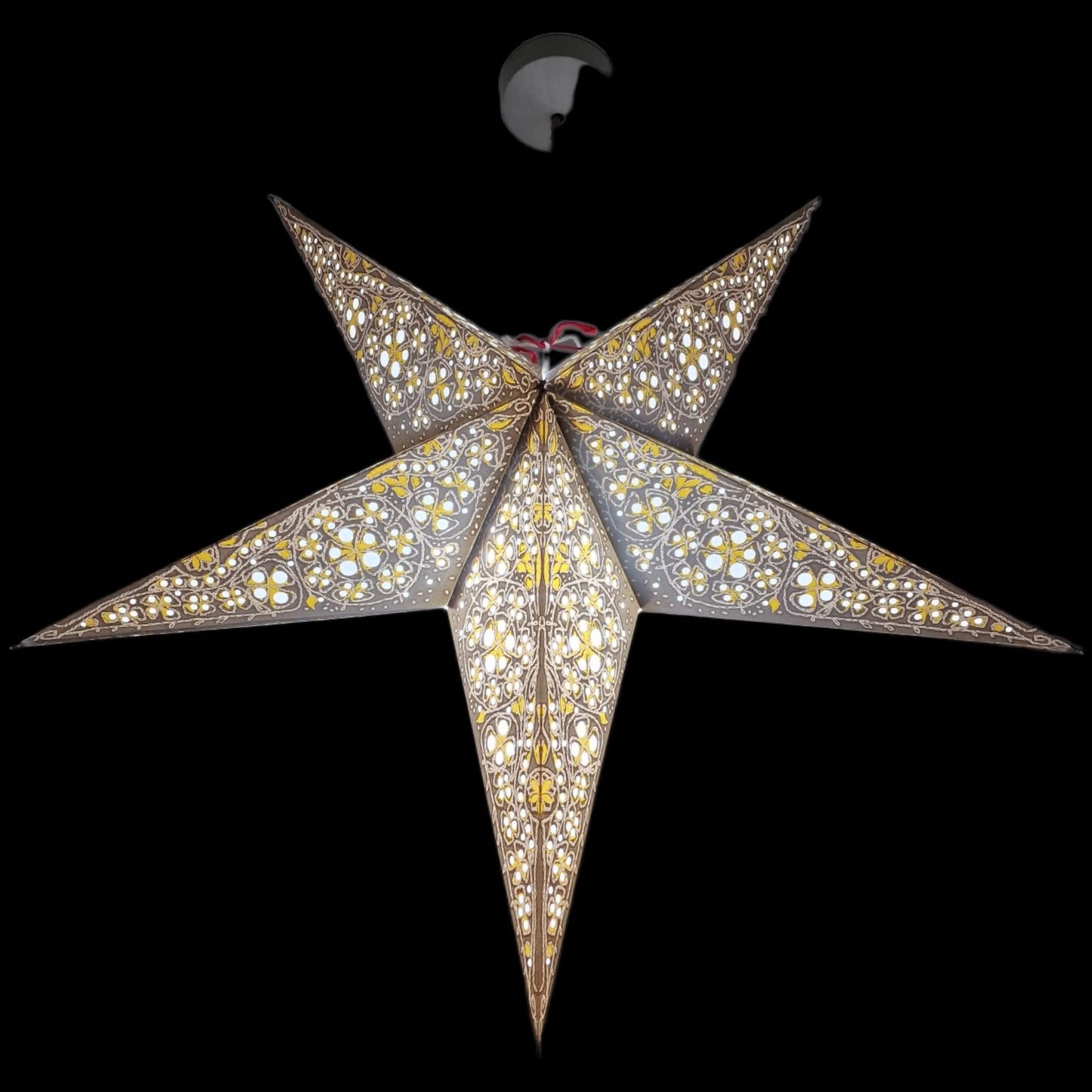 Yepsio Paper Star Lantern Lampshade, 60 cm, Hanging Decorations for Christmas, Wedding, Home, Party (Galaxy 009)