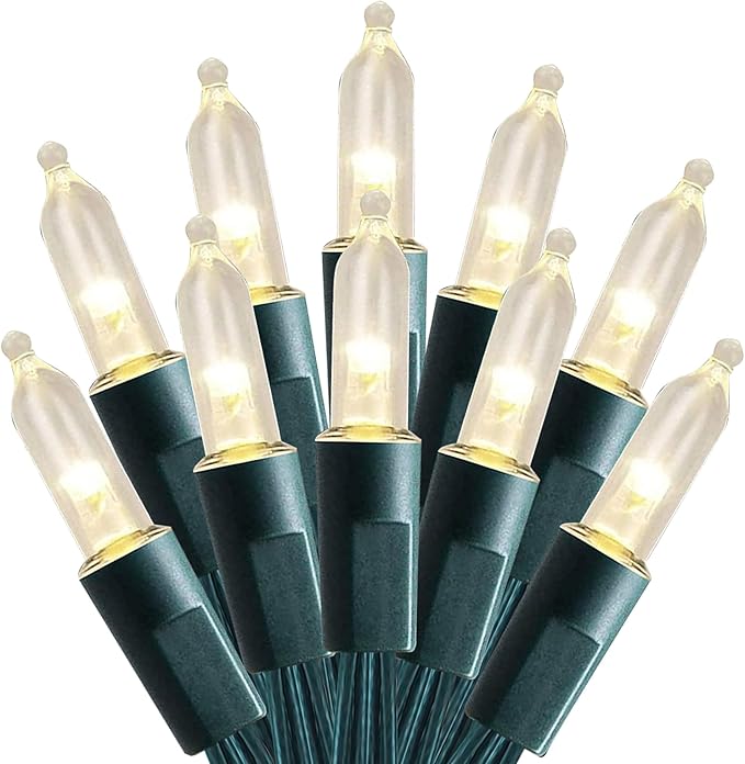 FUNPENY Battery Operated Christmas Clear Mini String Lights,4 Pack Total 64FT 200LED Waterproof Fairy Lights with 8 Lighting Modes, Xmas Decorations for Indoor Outdoor Garden Party Decor (Warm White)