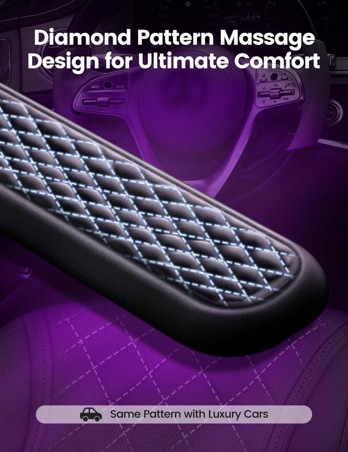 Vaydeer Wrist Rest for Keyboard and Mouse, Computer Ergonomic Wrist Support Pad, Soft Memory Foam Arm Cushion for Desk, Palm Hand Office Laptop Typing