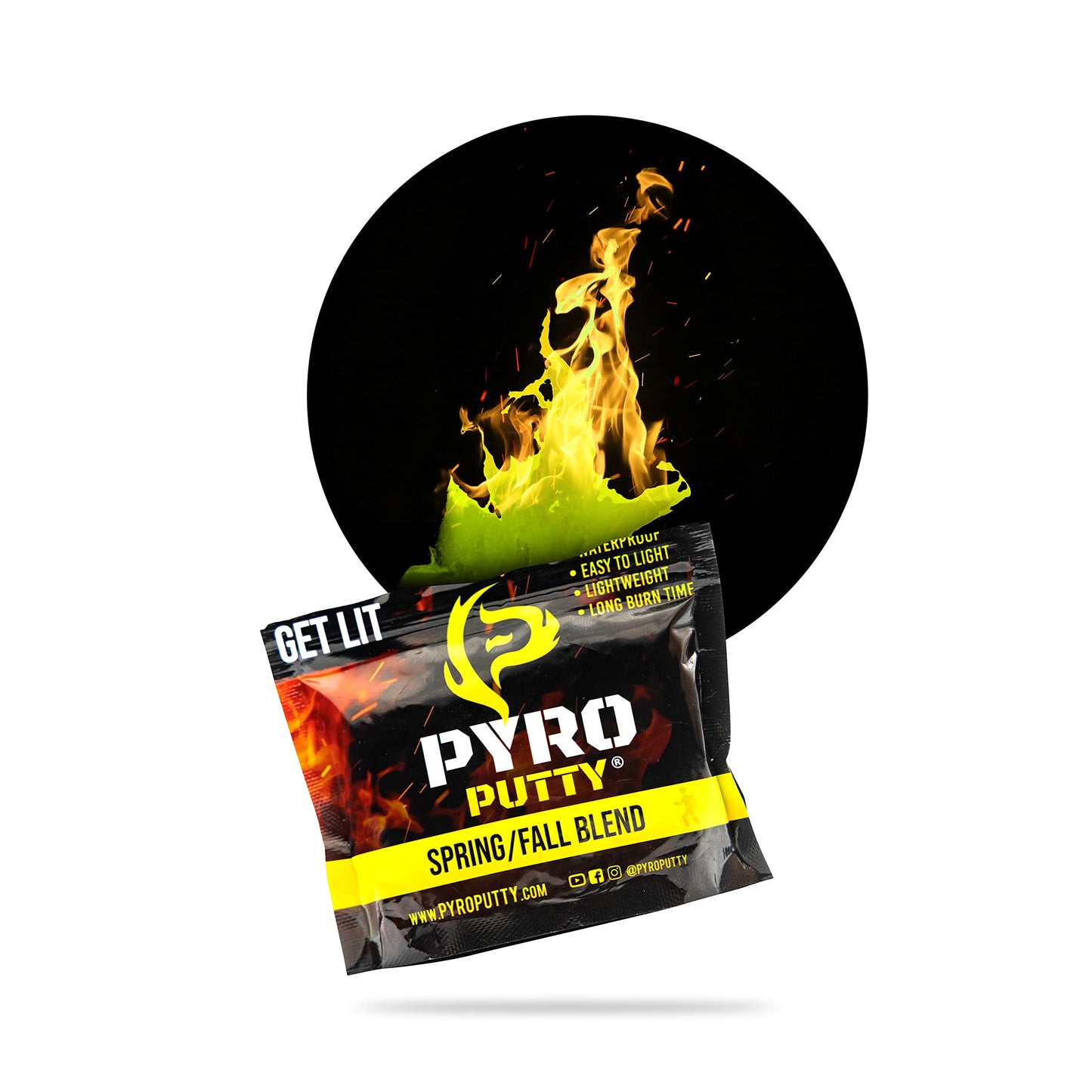 Phone Skope PYRO Putty Winter, Summer, Eco Blend, Emergency Survival Fire Starter (2 oz - One Can, Ultra-LITE 30°F - 100°F)