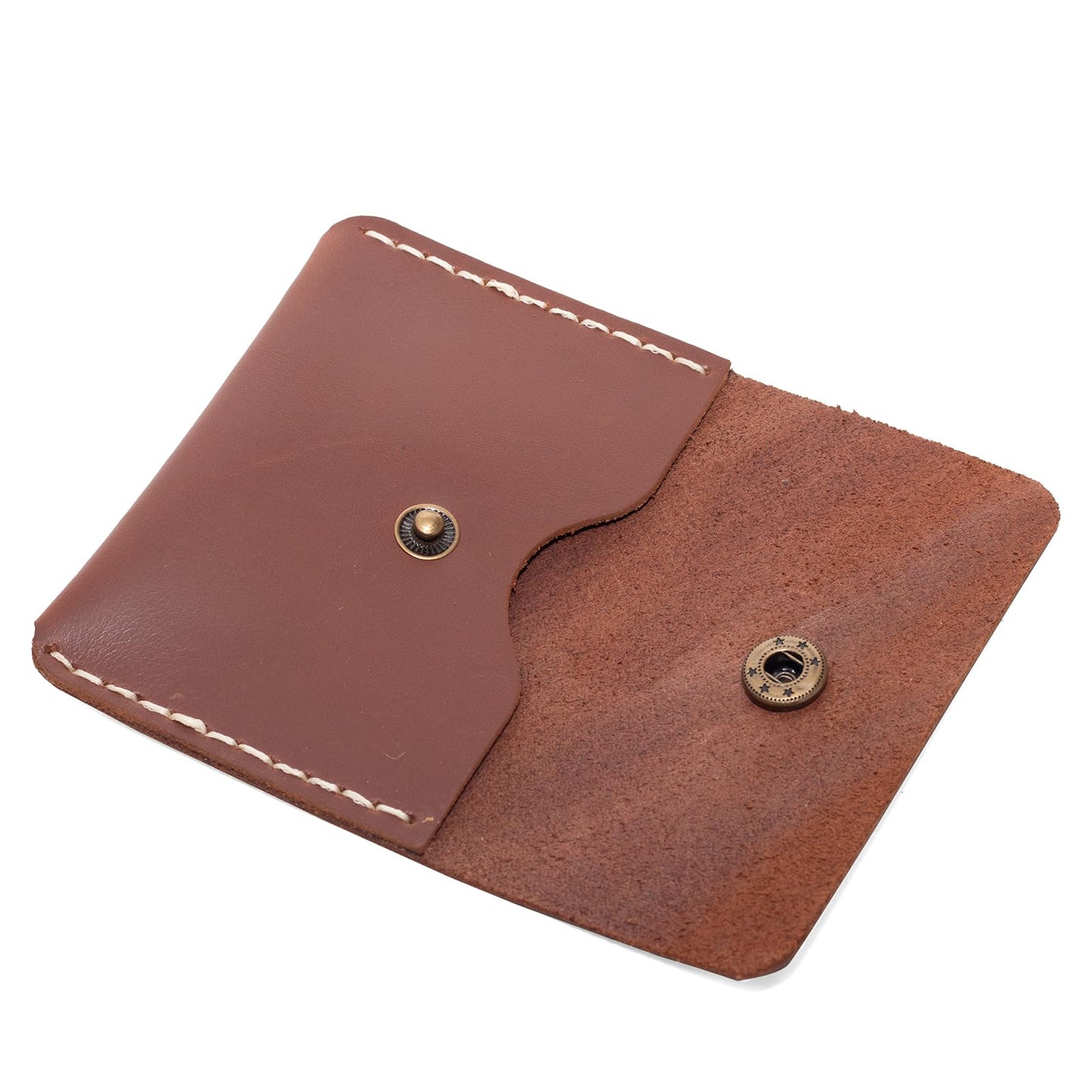 Handcrafted Full Grain Leather Card Wallet - Slim Magnetic Closure for Men & Women | Compact 4.3 x 3.0 x 0.2 Inches | Premium Quality Card Holder