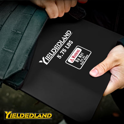 YIELDEDLAND 15lb/21lb Weighted Vest for Men and Women with Weight Vest Plates, Weight Vest for Strength and Endurance Training, Workouts, Running, Walking (Black, 5.75LB Plate)