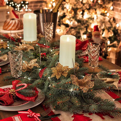 Nancia Flameless Battery Operated Flicking Candles:Remote Control Realistic Wax Pillar LED Candle with 10-Key Cycling 24 Hours Timer 2PACK(D3*H6'') for Home Decoration Wedding Birthday Party Ivory