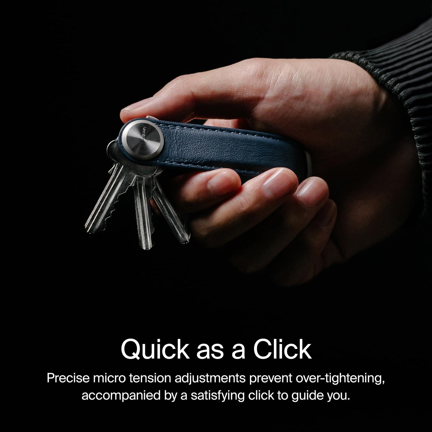 Orbitkey Key Organizer Pro - Leather (Blackout)