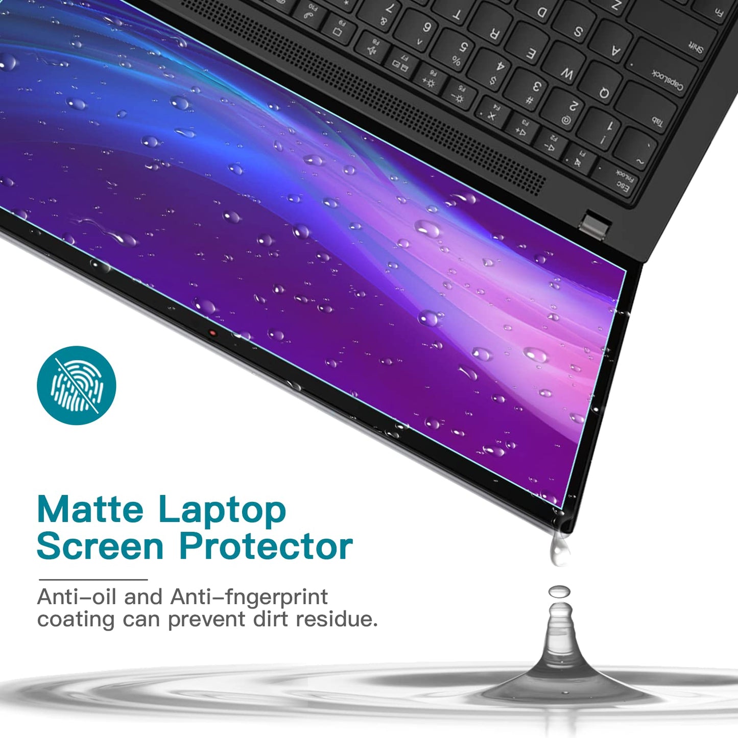2 Pack 16 Inch Anti Blue Light Screen Protector for Lenovo/Dell/HP/ASUS/LG, Reduce Eye Strain Anti Glare Blue Light Blocking Screen Protector for 16’’ with 1920x1200 Resolution Laptop