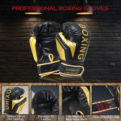 Mesetast Punching Bag for Adults, 4ft Heavy Boxing Bag Set with 12oz Boxing Gloves, MMA Karate Kickboxing Boxing Home Gym Martial Art - Unfilled