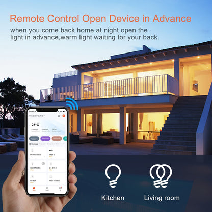 Milfra Smart Light Switch-Smart WiFi Switch 2.4Ghz Compatible with Alexa, Google Assistant,Remote Control/Voice Control and Schedule, Neutral Wire Required, Single-Pole, No Hub Required (4 Pack)