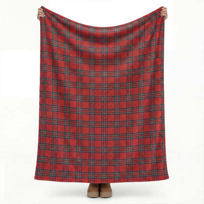 Horaldaily Red Green Farmhouse Plaid Spring Decorative Blanket Throw, Christmas Rustic Soft Lightweight Blanket for Couch Sofa Bed Lounging Decoration, Ideal Gifts for Kids Adults Self, 50x60
