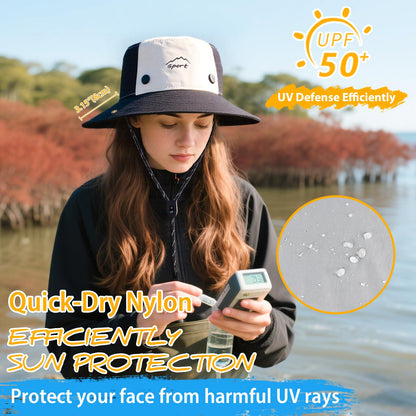 ZOORON Sun Hats for Teens Men Women Waterproof Fishing Hat UPF 50+ Bucket Hat Quick Dry Safari Hat for Beach Hiking Garden