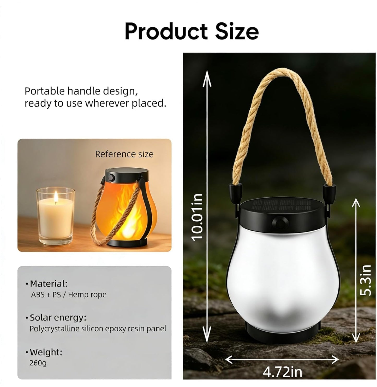 ATDEXT 4PCS Solar Lanterns Outdoor with Ultra-Real Flame, Outdoor Flickering Hanging Lights IP65 Waterproof, 2 Modes, Dual USB/Solar, Auto On/Off for Garden Yard Patio Porch Halloween Christmas Decor