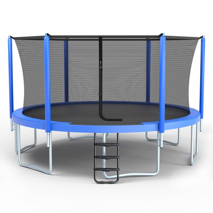 Skybound AiryBounce 16ft Trampoline Recreational Trampolines with Enclosure Outdoor Trampoline for Kids and Adults with Safety Net and Spring Padding