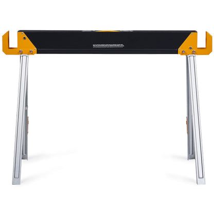 ToughBuilt - Folding Sawhorse/Jobsite Table - Sturdy, Durable, Lightweight, Heavy-Duty, 100% High Grade Steel, 41.5-Inch Easy Carry Handle - (TB-C550)