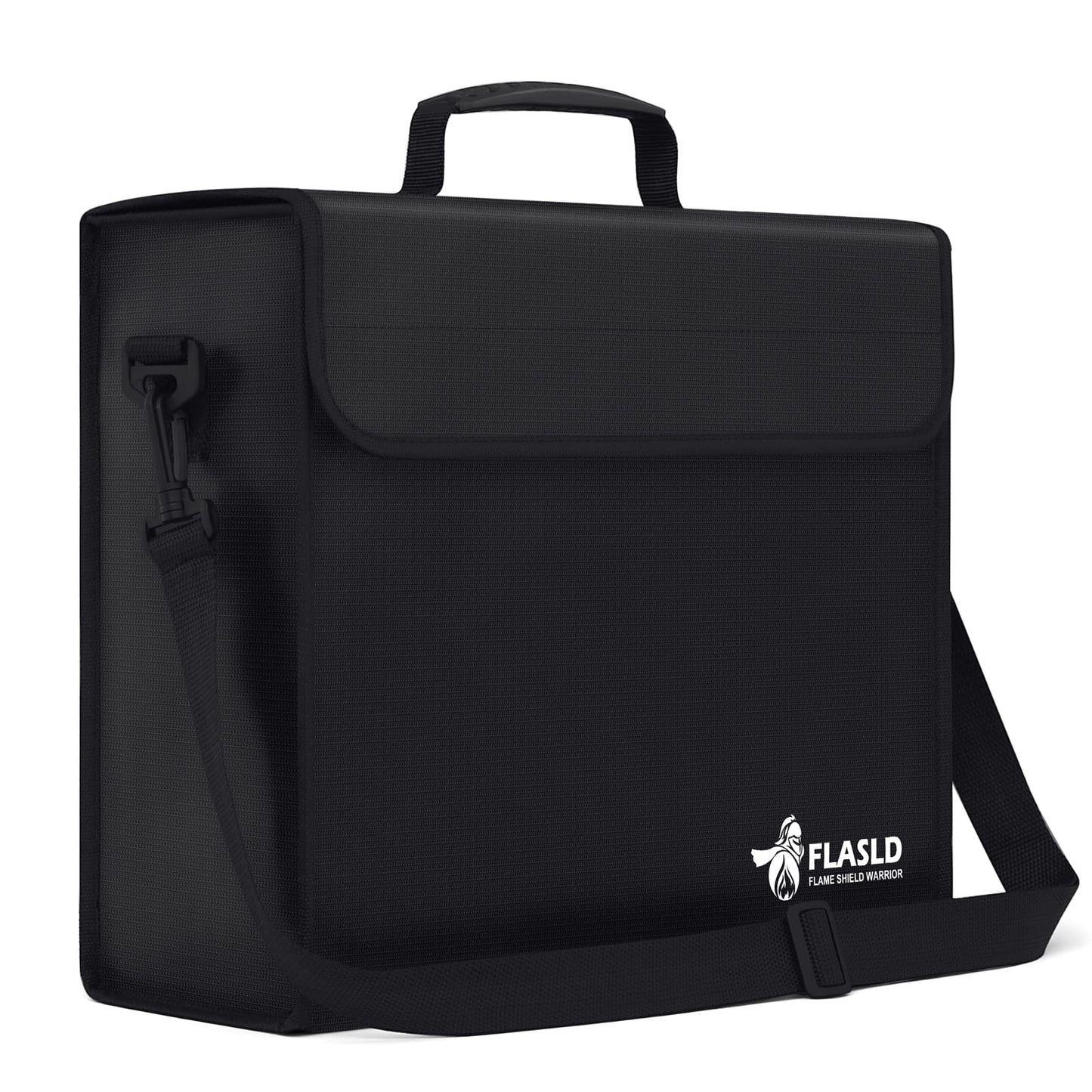FLASLD Fireproof Document Bags, 15x12x5” Large Fireproof & Water Resistant Bag, Holder Home Office Portable Filing Storage for Valuables, Fireproof Folder FireSafe Box for Cash, Passport
